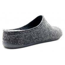 thies Pantoffel PET Slipper (weicher Filz) anthrazitgrau Hausschuhe Damen